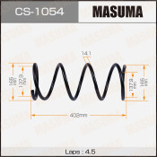 Пружина подвески Masuma, передняя, арт. CS-1054