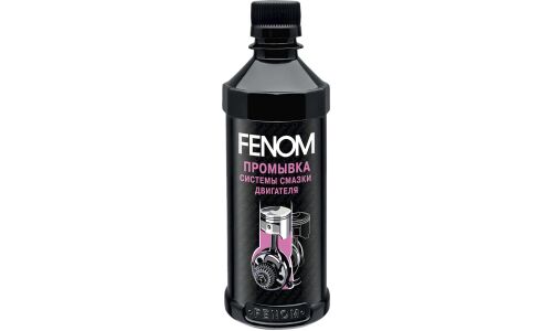 Промывка масляной системы Fenom, для бензиновых и дизельных двигателей, восстанавливает мощность, бутылка 330мл, арт. FN1229