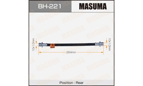 Шланг тормозной Masuma для Toyota Vista, задний, арт. bh-221