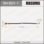 Шланг тормозной Masuma для Honda Fit, передний, правый, арт. bh-501-1