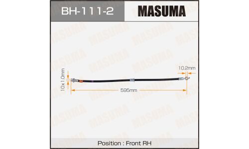 Шланг тормозной Masuma для Toyota Vista, передний, левый, арт. bh-111-2