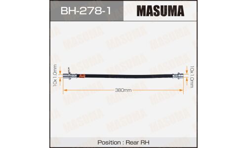 Шланг тормозной Masuma для Toyota Camry / Vista, задний, правый, арт. bh-278-1