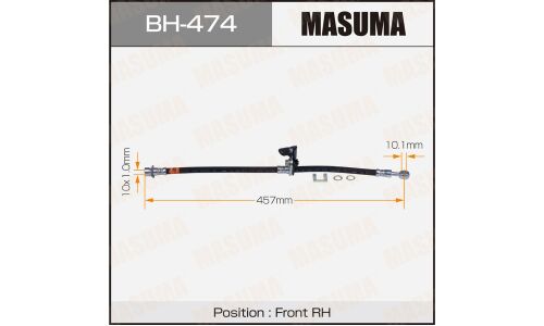 Шланг тормозной Masuma для Honda Accord, передний, правый, арт. bh-474