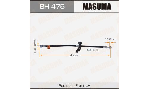 Шланг тормозной Masuma для Honda Accord, передний, левый, арт. bh-475