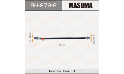 Шланг тормозной Masuma для Toyota Camry / Vista, задний, левый, арт. bh-278-2