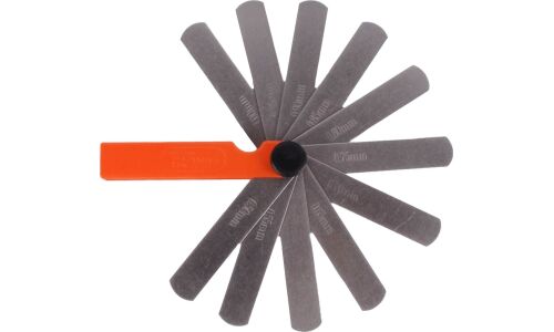 Набор измерительных щупов №3, от 0.5мм до 1.0мм, 11 пластин, длина 70мм