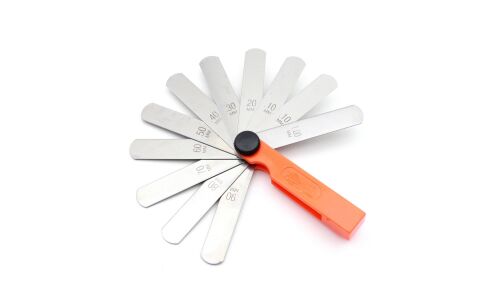 Набор измерительных щупов №4, от 0.1мм до 1.0мм, 11 пластин, длина 70мм