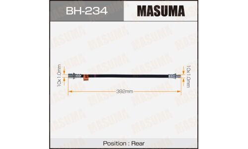 Шланг тормозной Masuma для Toyota Mark II, задний, правый, арт. bh-234