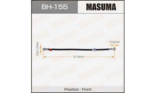 Шланг тормозной Masuma для Nissan Atlas, передний, арт. bh-155