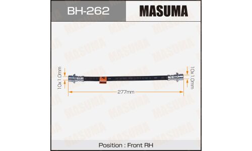 Шланг тормозной Masuma для Toyota Land Cruiser, передний, правый, арт. bh-262