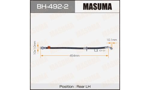 Шланг тормозной Masuma для Honda Accord, задний, левый, арт. bh-492-2