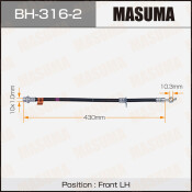Шланг тормозной Masuma для Toyota Corolla, передний, левый, арт. bh-316-2 Шланг тормозной Masuma для Toyota Corolla, передний, левый, арт. bh-316-2