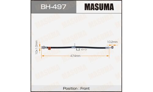 Шланг тормозной Masuma для Honda HR-V, передний, арт. bh-497