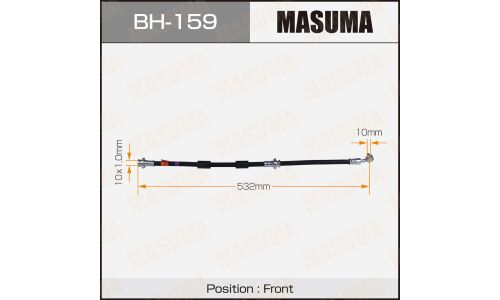 Шланг тормозной Masuma для Nissan Cefiro, передний, арт. bh-159