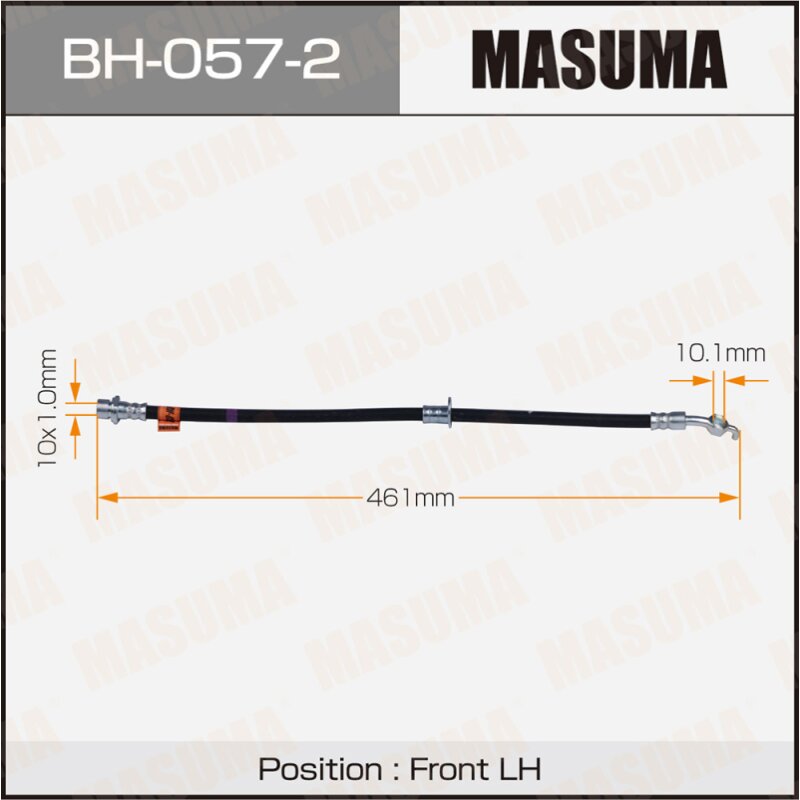

Шланг тормозной "Masuma" T- /front/ Rav 4 SXA1#G.SXA1#W LH