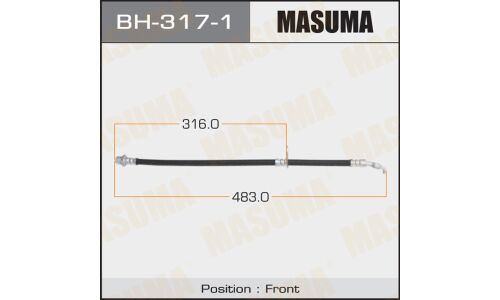 Шланг тормозной Masuma для Toyota Corolla, передний, правый, арт. bh-317-1
