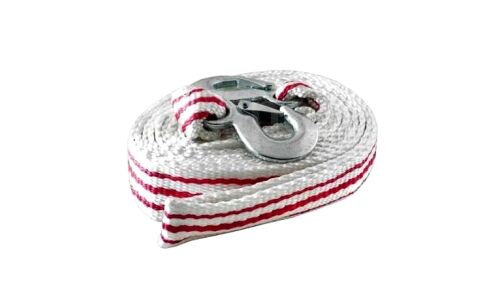 Трос буксировочный АлСиб, строп лента, крюки, нагрузка до 12т, длина 5м