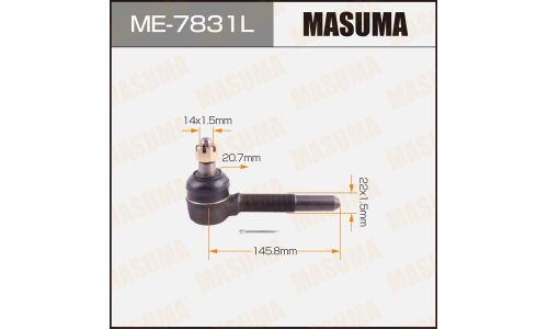 Наконечник рулевой тяги Masuma, левый, арт. ME-7831L