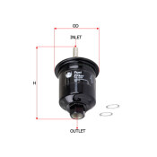 Фильтр топливный Sakura, арт. FS-1026