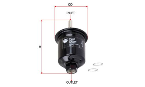 Фильтр топливный Sakura, арт. FS-1026