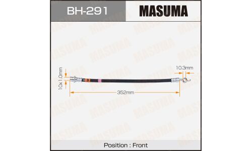 Шланг тормозной Masuma для Toyota Mark II / Chaser / Cresta, передний, арт. bh-291