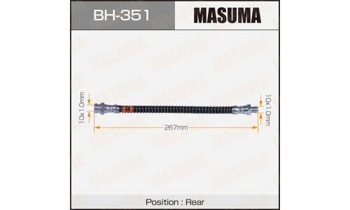 Шланг тормозной Masuma для Mitsubishi Diamante, задний, арт. bh-351