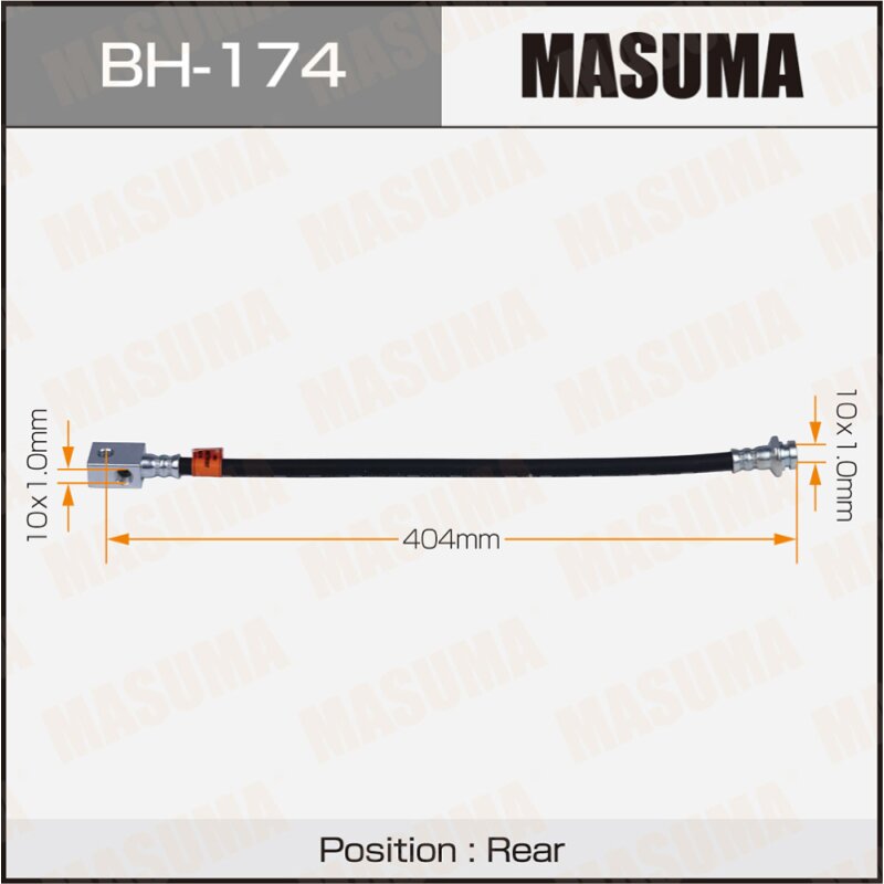 

Шланг тормозной "Masuma" N- /rear/ Terrano ##R50