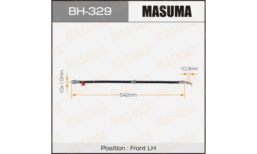 Шланг тормозной Masuma для Toyota Camry / Vista, передний, левый, арт. bh-329