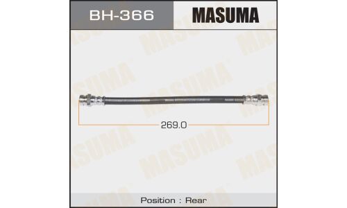 Шланг тормозной Masuma для Mitsubishi Galant, задний, арт. bh-366