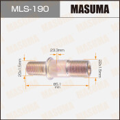 Шпилька колесная Masuma MLS-190, для Isuzu, M22x1.5(R), M20x1.5(R), длина 84.4мм