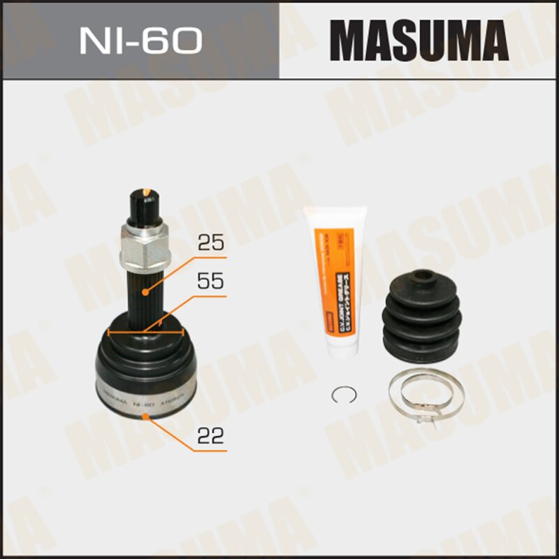 

ШРУС MASUMA 22x55x25 (1/6)