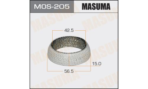 Кольцо уплотнительное выхлопной трубы Masuma, 42.5x56.5x15мм, арт. MoS-205