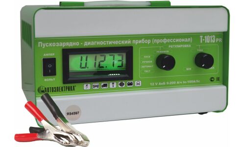 Устройство пуско-зарядное АВТОЭЛЕКТРИКА Т-1013Р диагностическое, 12В, до 210Ач, ток заряда 1-20А, ток пуска 100А, для AGM, WET, GEL