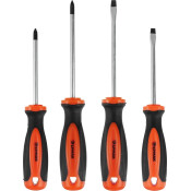 Набор отвёрток Ермак, шлицевые (SL5, SL6) и крестовые (PH1, PH2), стержни 100мм, 4 предмета, арт. 651-059 Набор отвёрток Ермак, шлицевые (SL5, SL6) и крестовые (PH1, PH2), стержни 100мм, 4 предмета, арт. 651-059