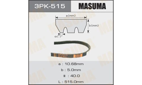 Ремень ручейковый MASUMA 3PK-515
