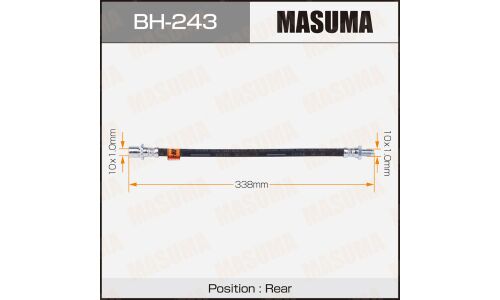 Шланг тормозной Masuma для Toyota Land Cruiser, задний, арт. bh-243