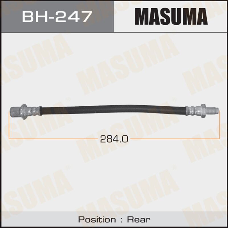 

Шланг тормозной "Masuma" T- /rear/ Crown ##S130 Central