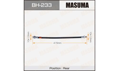 Шланг тормозной Masuma T-  /rear/  LiteAce, TownAce CR5#, SR50