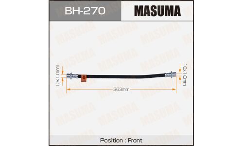 Шланг тормозной Masuma T- /front/ HiLux Surf ##N8#, ##N1##