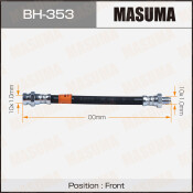 Шланг тормозной Masuma для Mitsubishi Pajero / Delica, передний, арт. bh-353 Шланг тормозной Masuma для Mitsubishi Pajero / Delica, передний, арт. bh-353