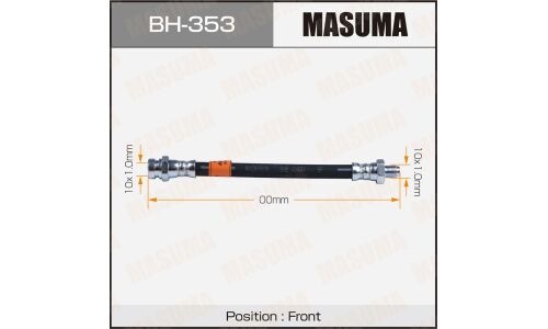 Шланг тормозной Masuma для Mitsubishi Pajero / Delica, передний, арт. bh-353