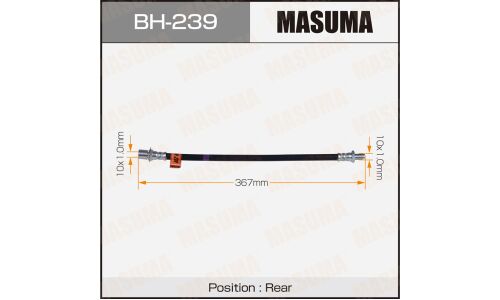 Шланг тормозной Masuma для Toyota Hilux Surf, задний, арт. bh-239