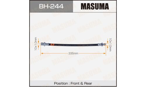 Шланг тормозной Masuma T- /front/rear/ LiteAce, TownAce CR36,37, YR36 / Duna BU6#, 8#