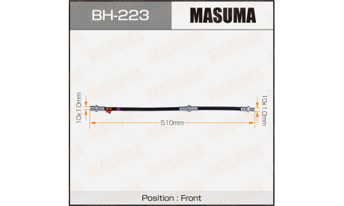 Шланг тормозной Masuma для Toyota Mark II, передний, арт. bh-223