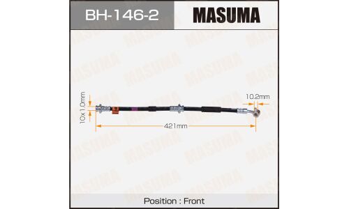 Шланг тормозной Masuma для Nissan Bluebird / Primera, передний, левый, арт. bh-146-2