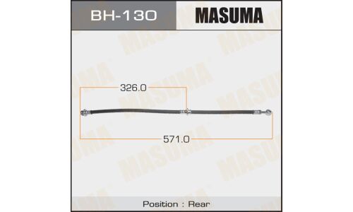 Шланг тормозной Masuma для Nissan Pulsar / Sunny, задний, арт. bh-130