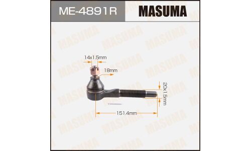 Наконечник рулевой тяги Masuma, правый, арт. ME-4891R