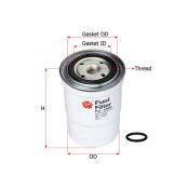 Фильтр топливный Sakura FC-332, арт. FC-1009