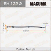 Шланг тормозной Masuma для Nissan Pulsar, передний, правый, арт. bh-132-2 Шланг тормозной Masuma для Nissan Pulsar, передний, правый, арт. bh-132-2