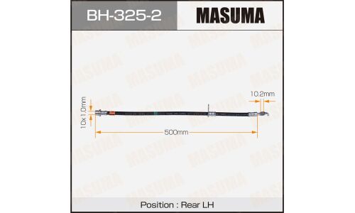 Шланг тормозной Masuma для Toyota Camry / Vista, задний, левый, арт. bh-325-2